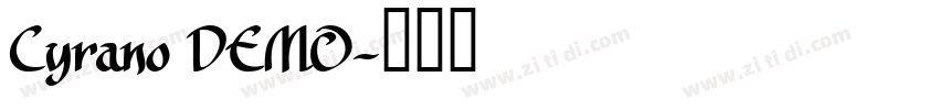 Cyrano DEMO字体转换